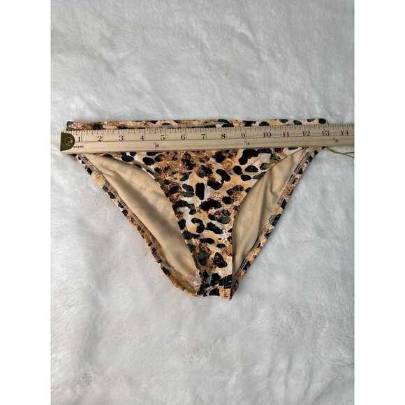 NWT Mynah Cheetah Classic Hipster Medium Coverage Bathing‎ Suit Bottom - Size XS - Picture 7 of 8